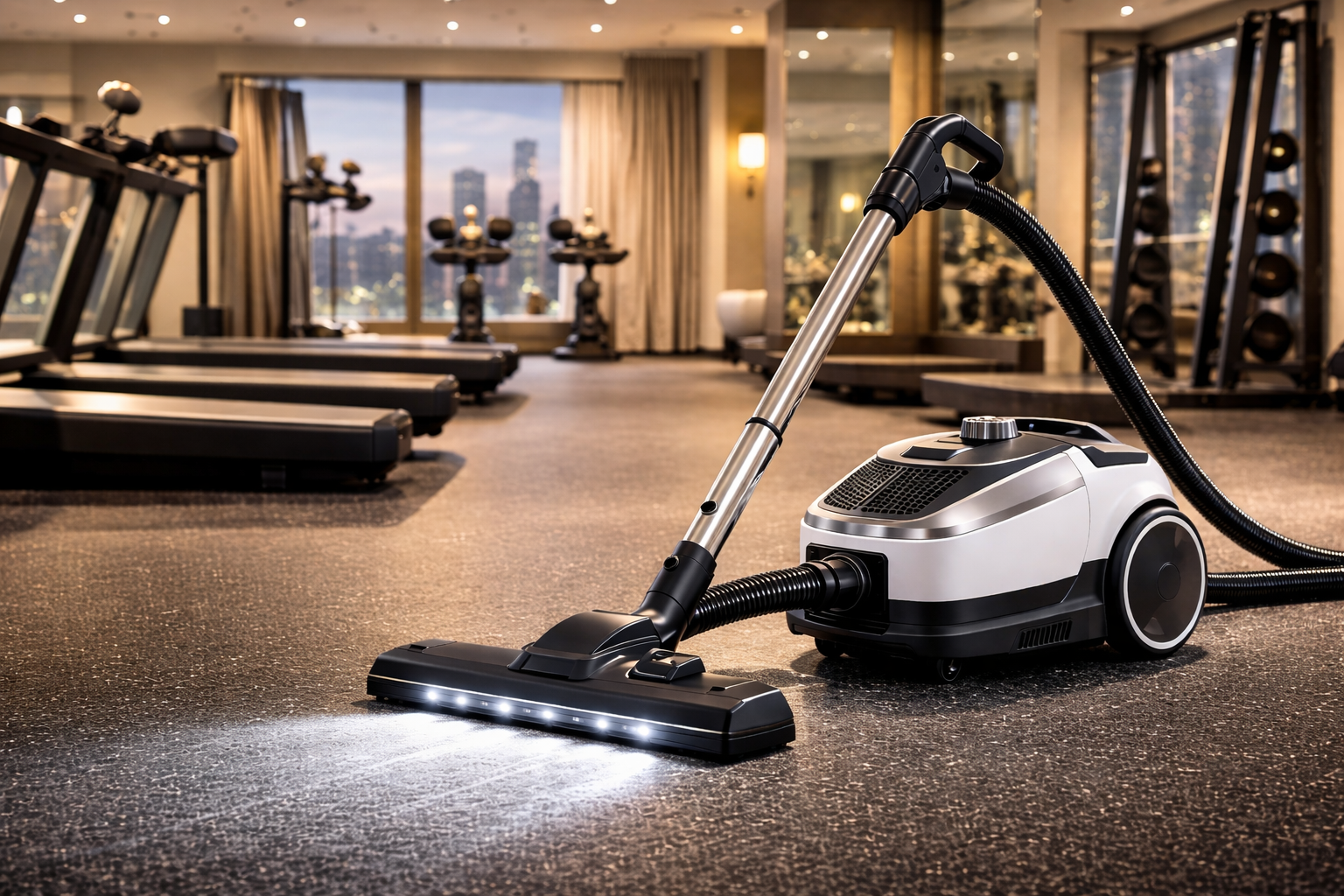 Commercial Vacuum Cleaner for Gyms and Fitness Centers – Powerful, Quiet & Efficient