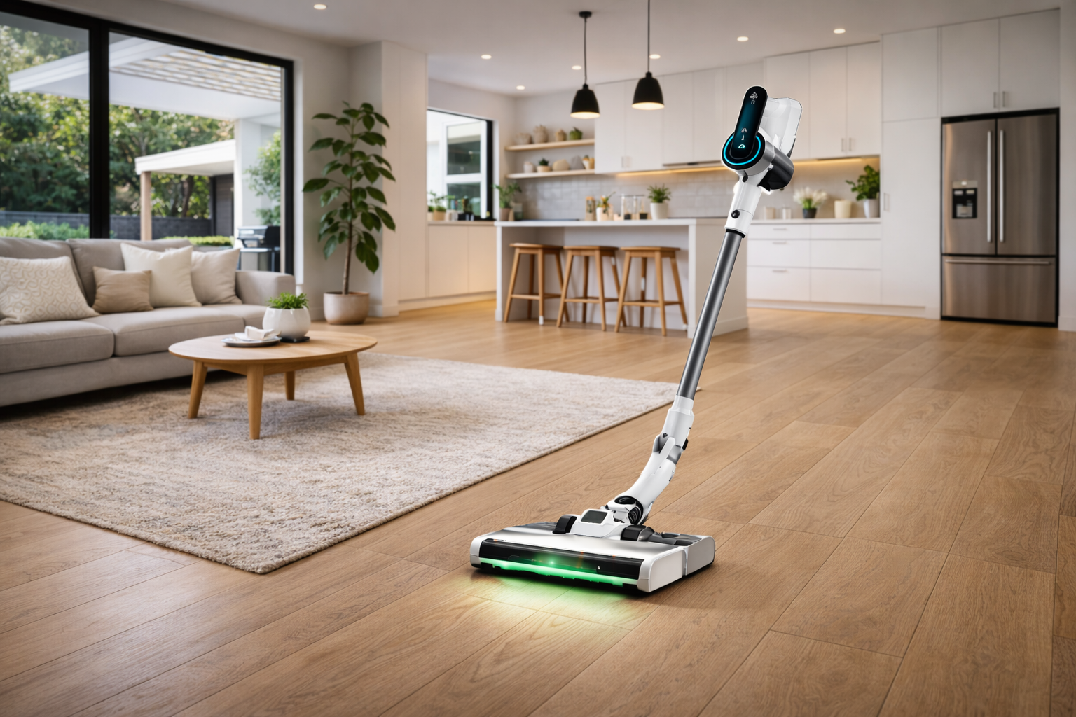 Next-Gen Cordless Vacuum Cleaner with LED Floor Light and Smart Power Control