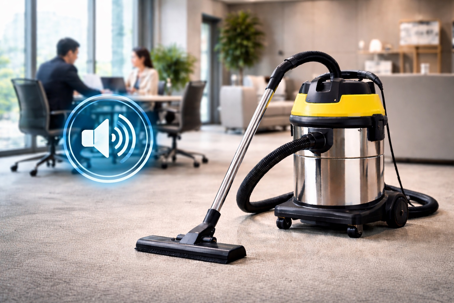 Low Noise Commercial Vacuum Cleaner – Silent Office & Business Floor Cleaning