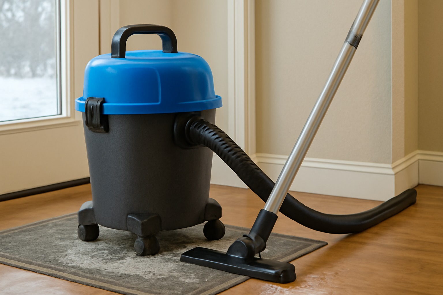 Wet-Dry Vacuum Cleaner for Winter Cleaning, Salt Stains, and Snow Removal