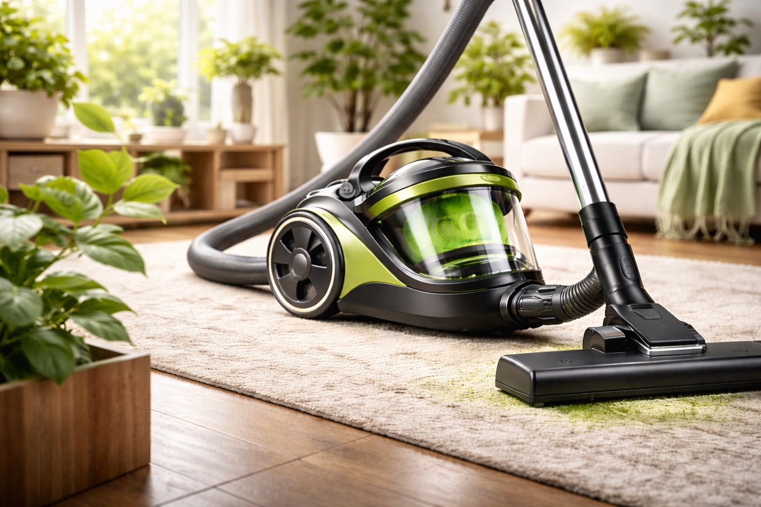Modern Eco Barrel Vacuum Cleaner for Green Living Spaces
