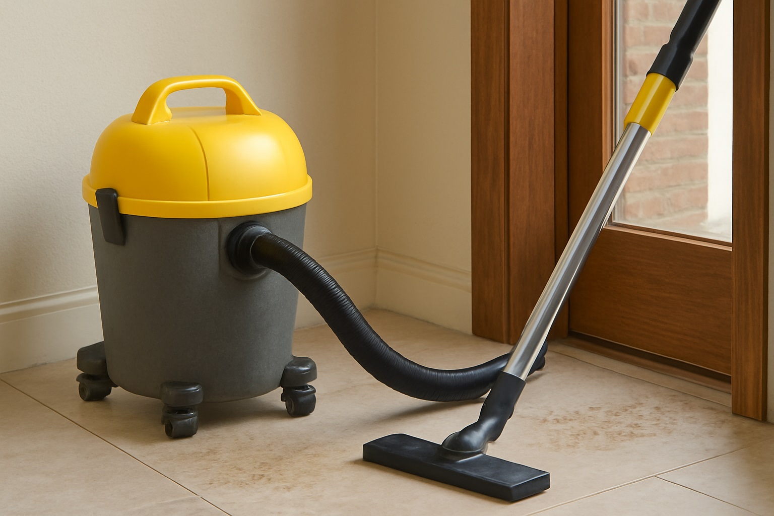 Canister Vacuum Cleaner for Dust, Sandy Floors, and Entrance Areas