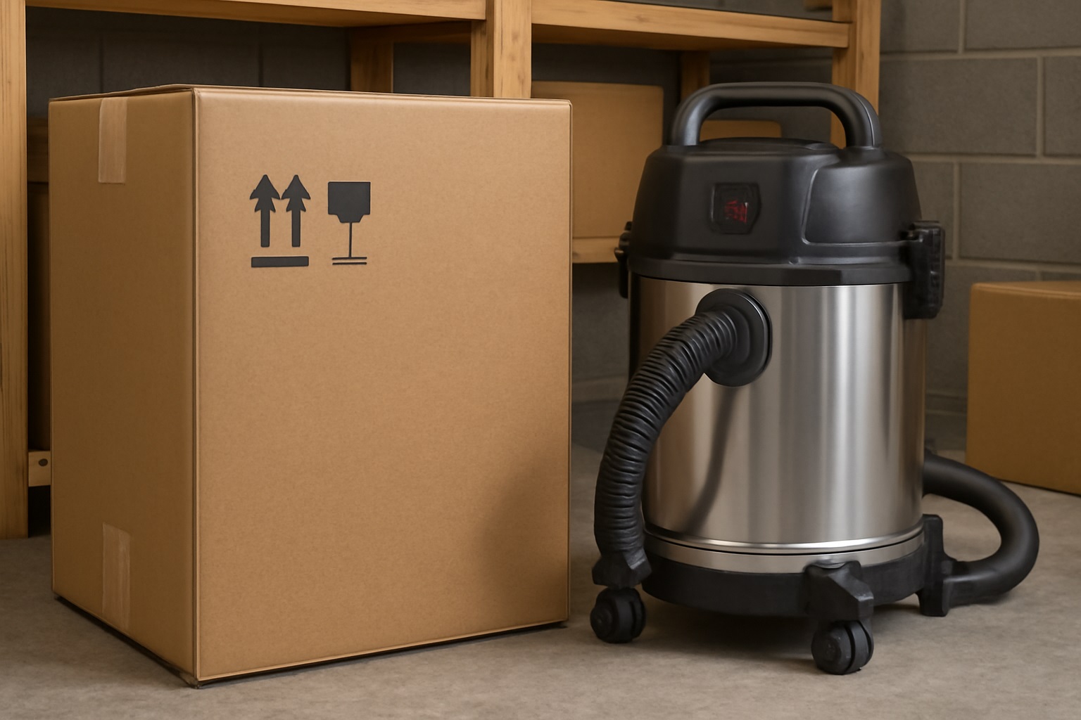 High-Suction Wet & Dry Vacuum Cleaner with Stainless Steel Body for Commercial Use