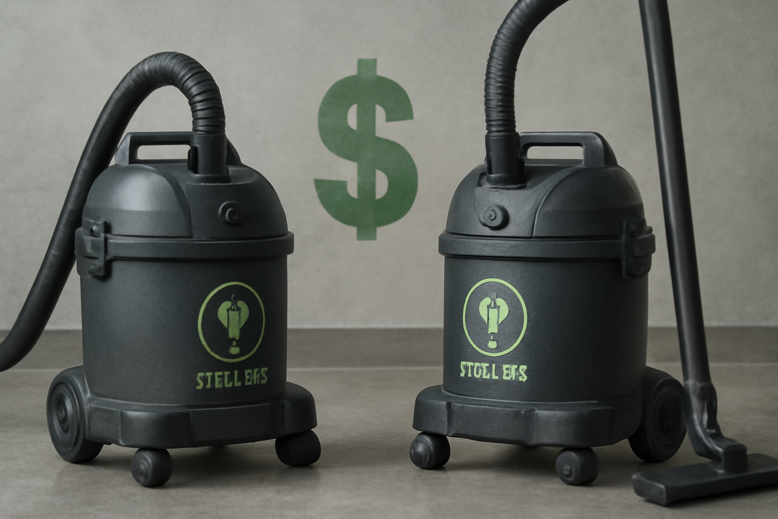 A12 Industrial Energy-Saving Vacuum Cleaner – Dark Gray Eco Design, High Suction, Durable and Efficient