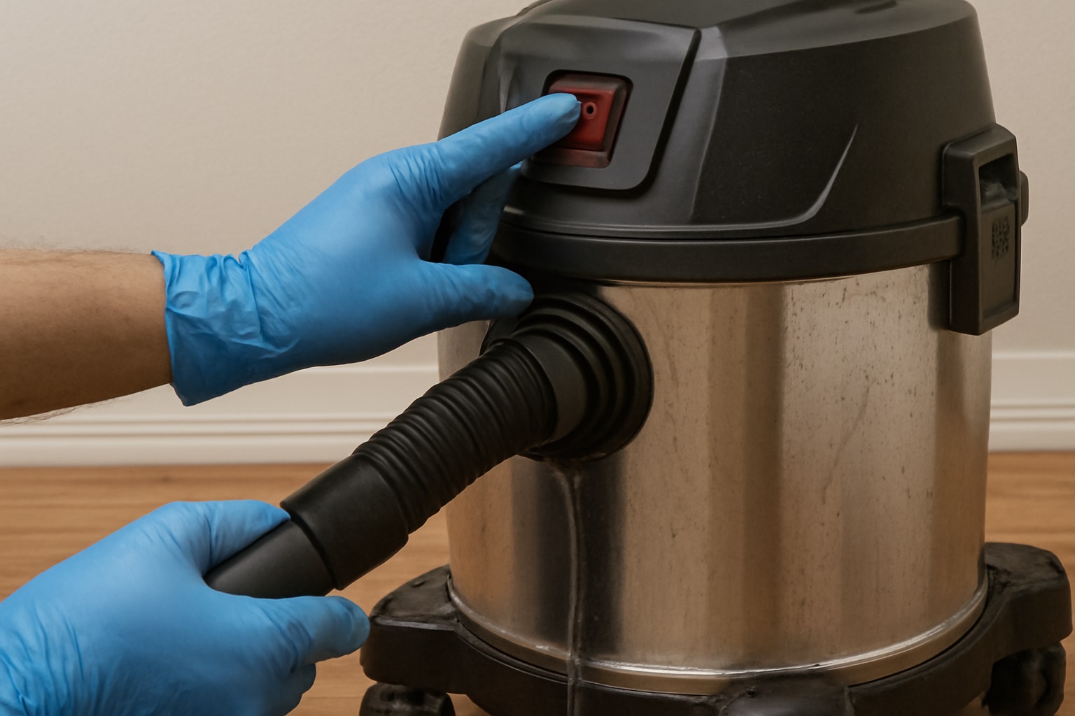 High-Suction Wet & Dry Vacuum Cleaner with Troubleshooting Features for Malfunction Prevention