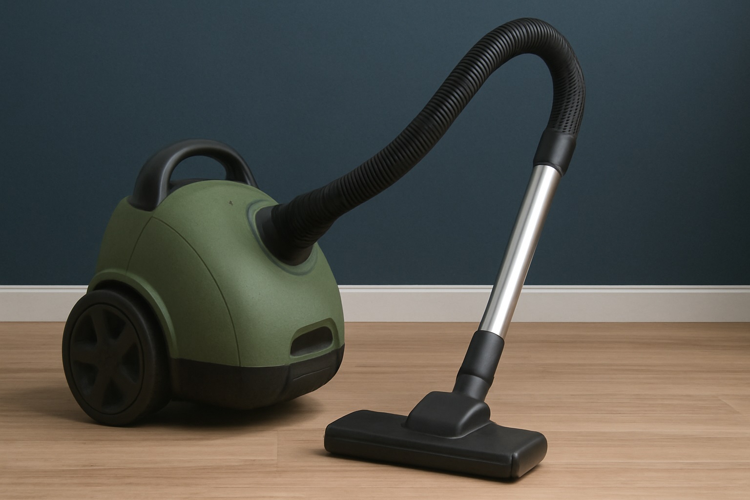 Canister Vacuum Cleaner - Red with Stainless Steel Wand, Ergonomic Handle