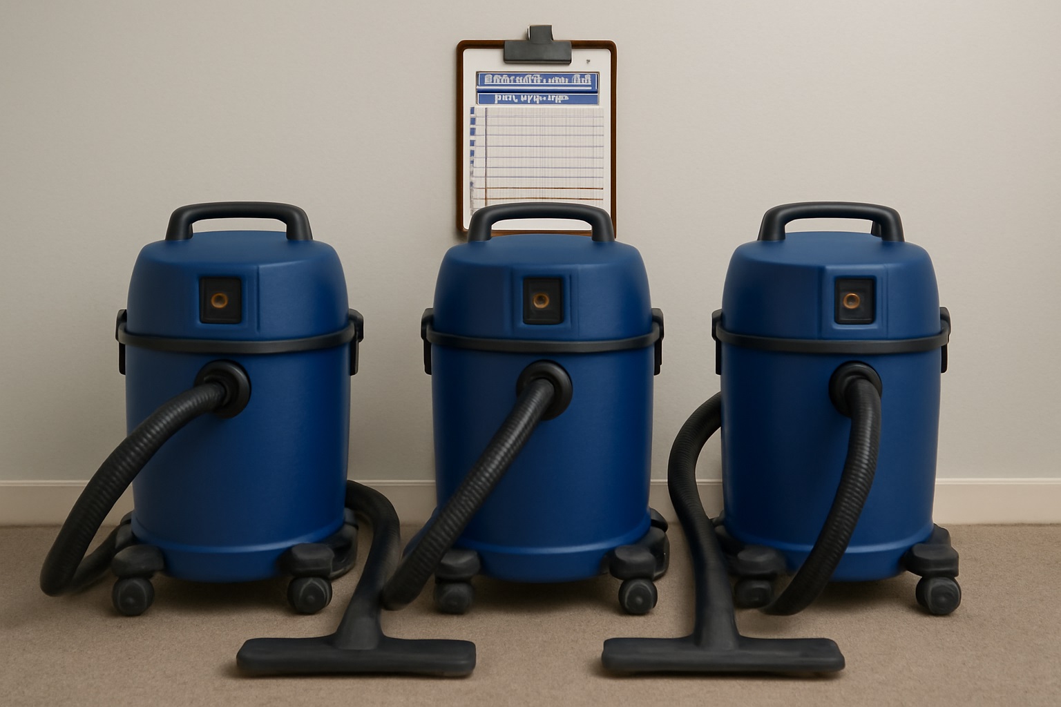 High-Suction Wet & Dry Vacuum Cleaner for Commercial Use with Equipment Management Features