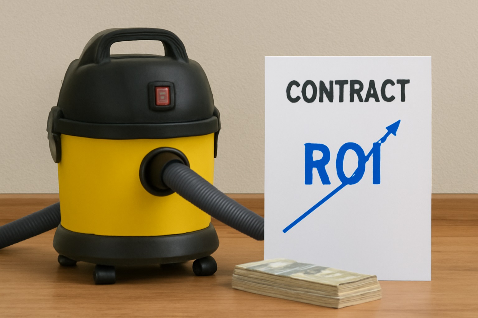 Yellow and Black Wet-Dry Vacuum Cleaner – Commercial Cleaning with High ROI Potential