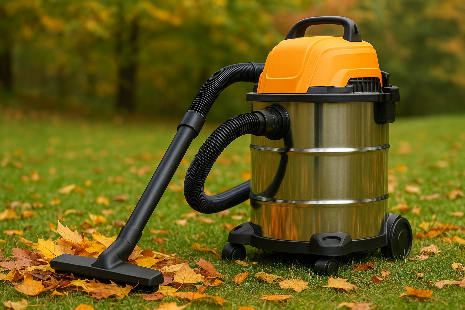 Autumn Outdoor Barrel Vacuum Cleaner – Stainless Steel Wet & Dry Suction Powerhouse