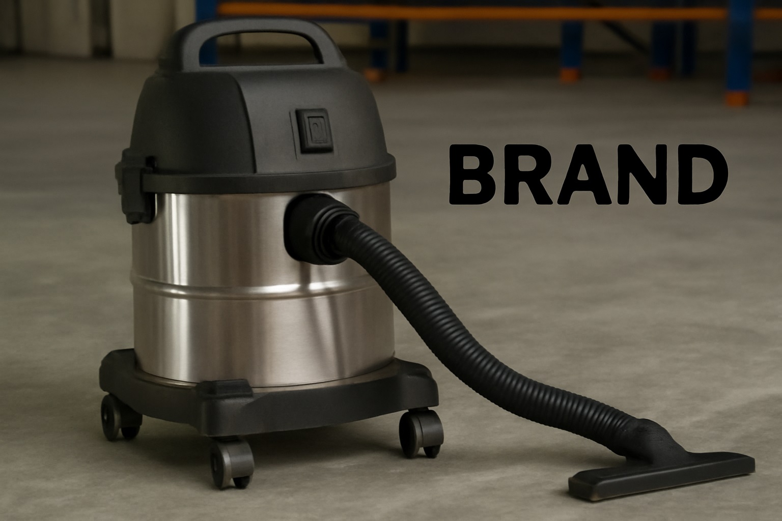 Heavy-Duty Industrial Wet/Dry Vacuum – 22L Drum with Smooth Mobility Casters