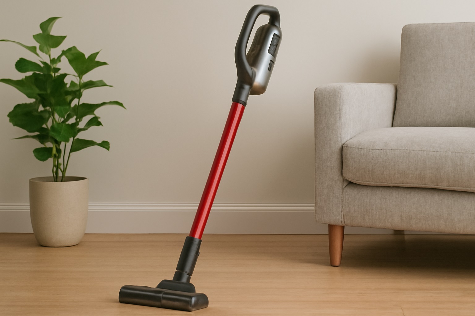 A14 Cordless Vacuum Cleaner – High Suction, Sleek Design, Transparent Dustbin & Ergonomic Handle for Efficient Home Cleaning