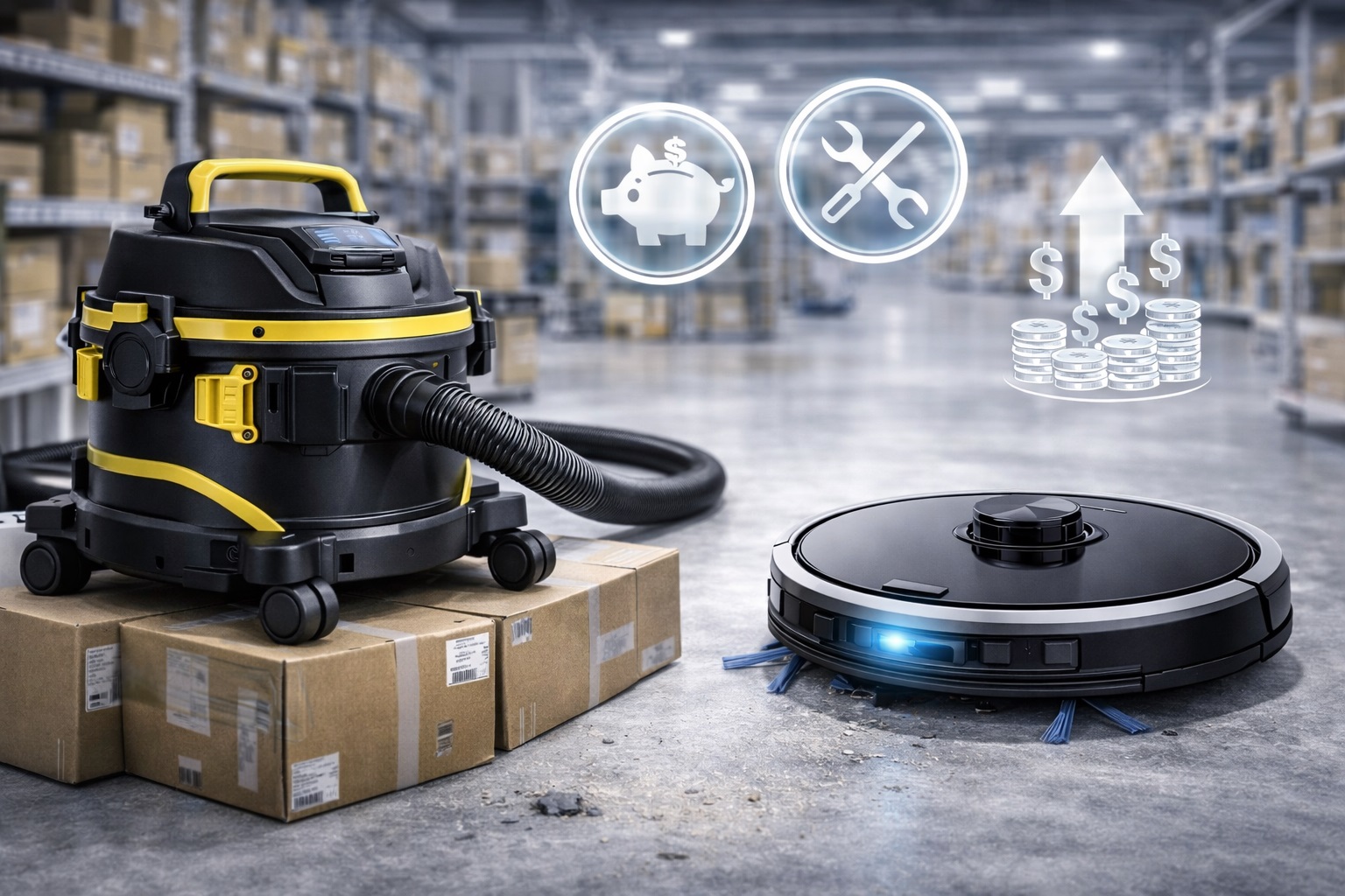 Low Maintenance Industrial Vacuums: Robotic vs Canister Vacuum Cleaners