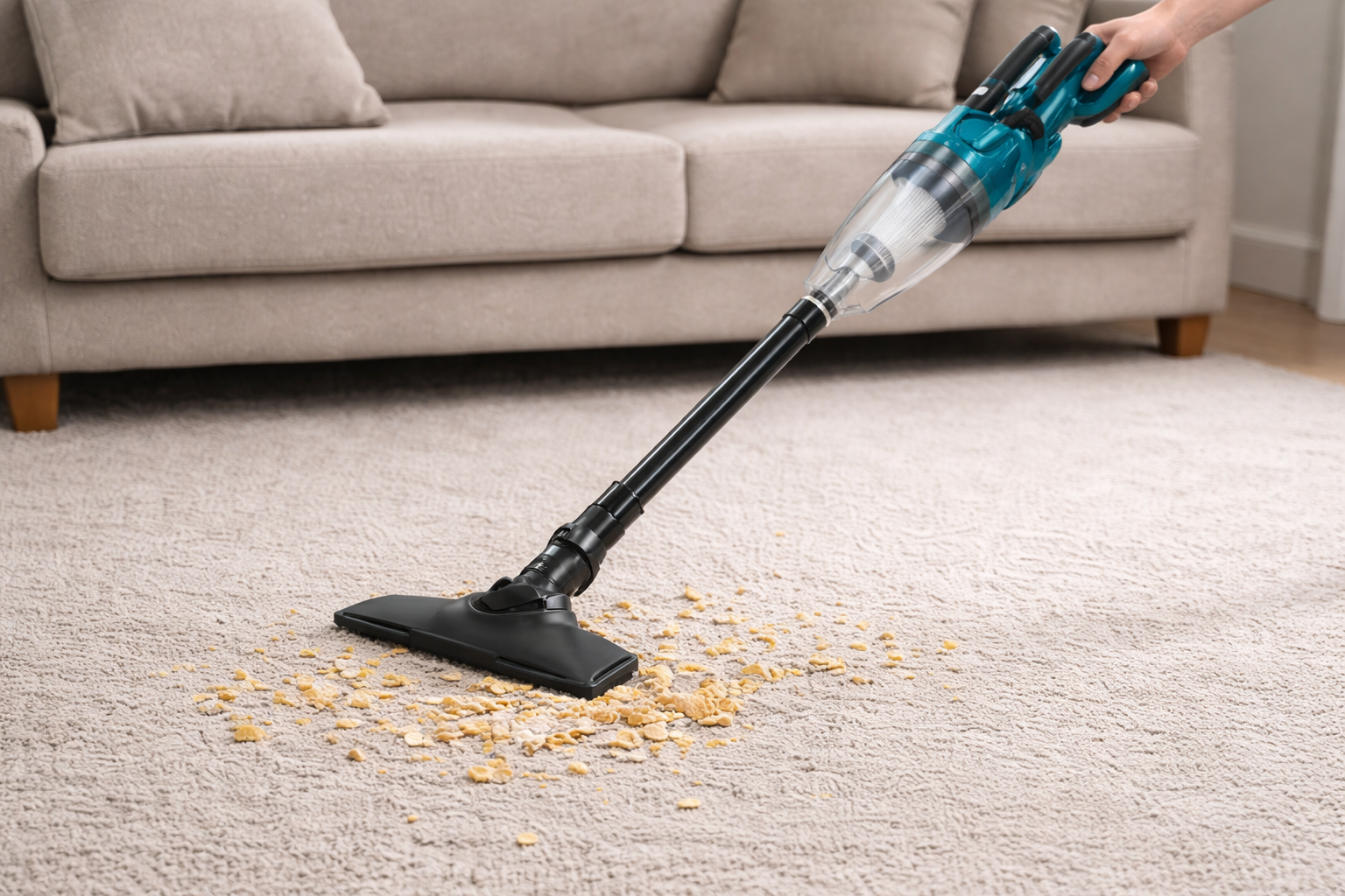 2-in-1 Cordless Handheld Vacuum Cleaner with HEPA Filter & Strong Suction – Ideal for Home & Car