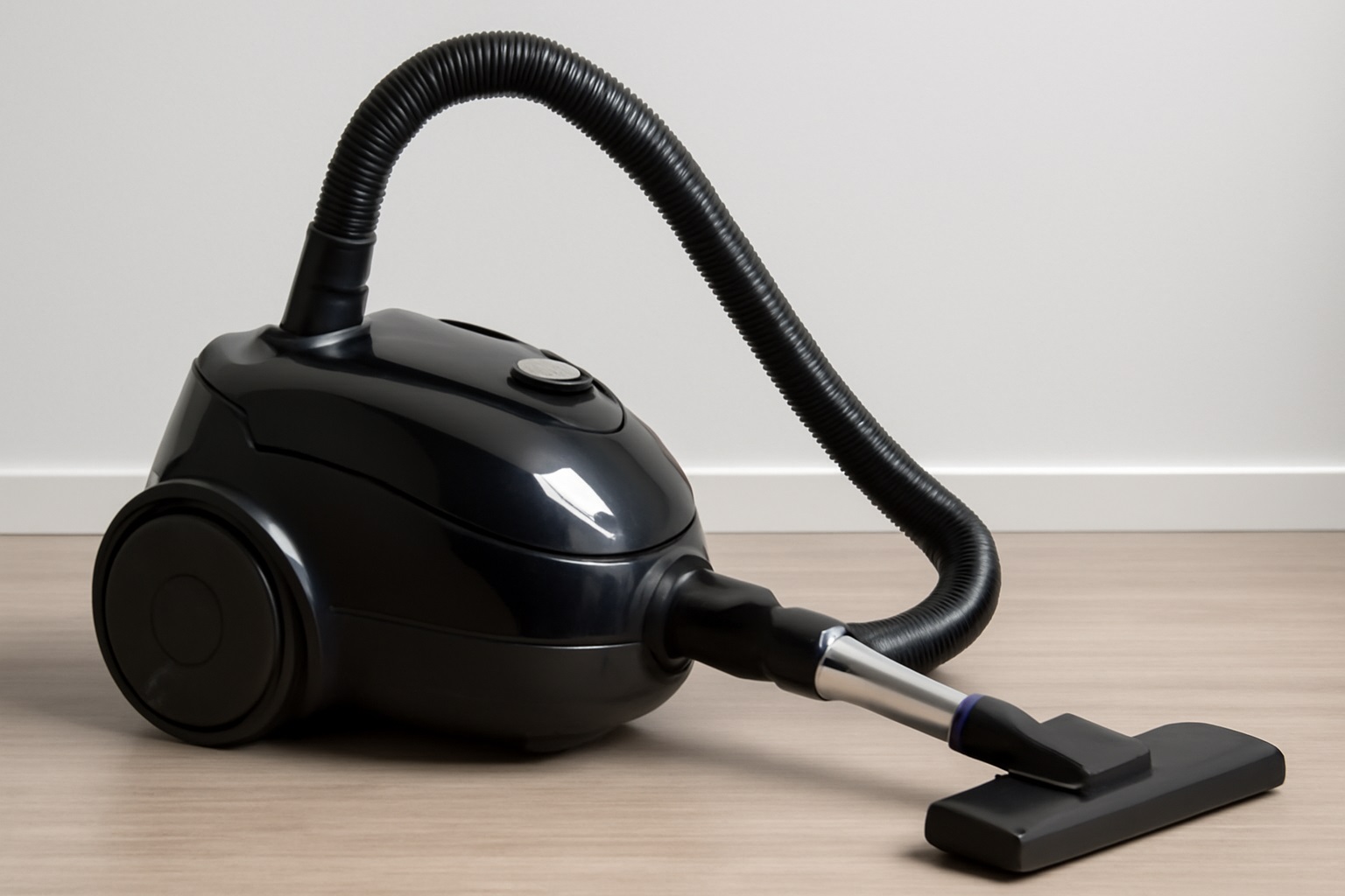 Canister Vacuum Cleaner - Sleek Design, Flexible Hose, Telescopic Wand