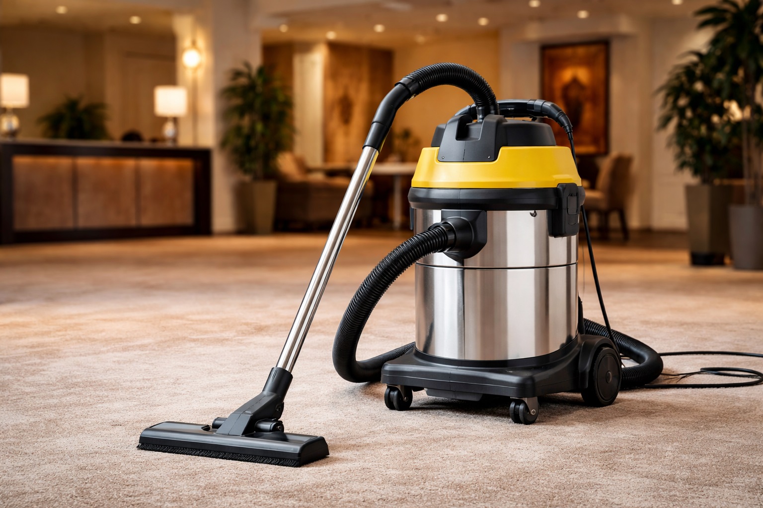 Commercial Vacuum Cleaner for Hotel – Heavy Duty Carpet Cleaning Machine for Professional Use
