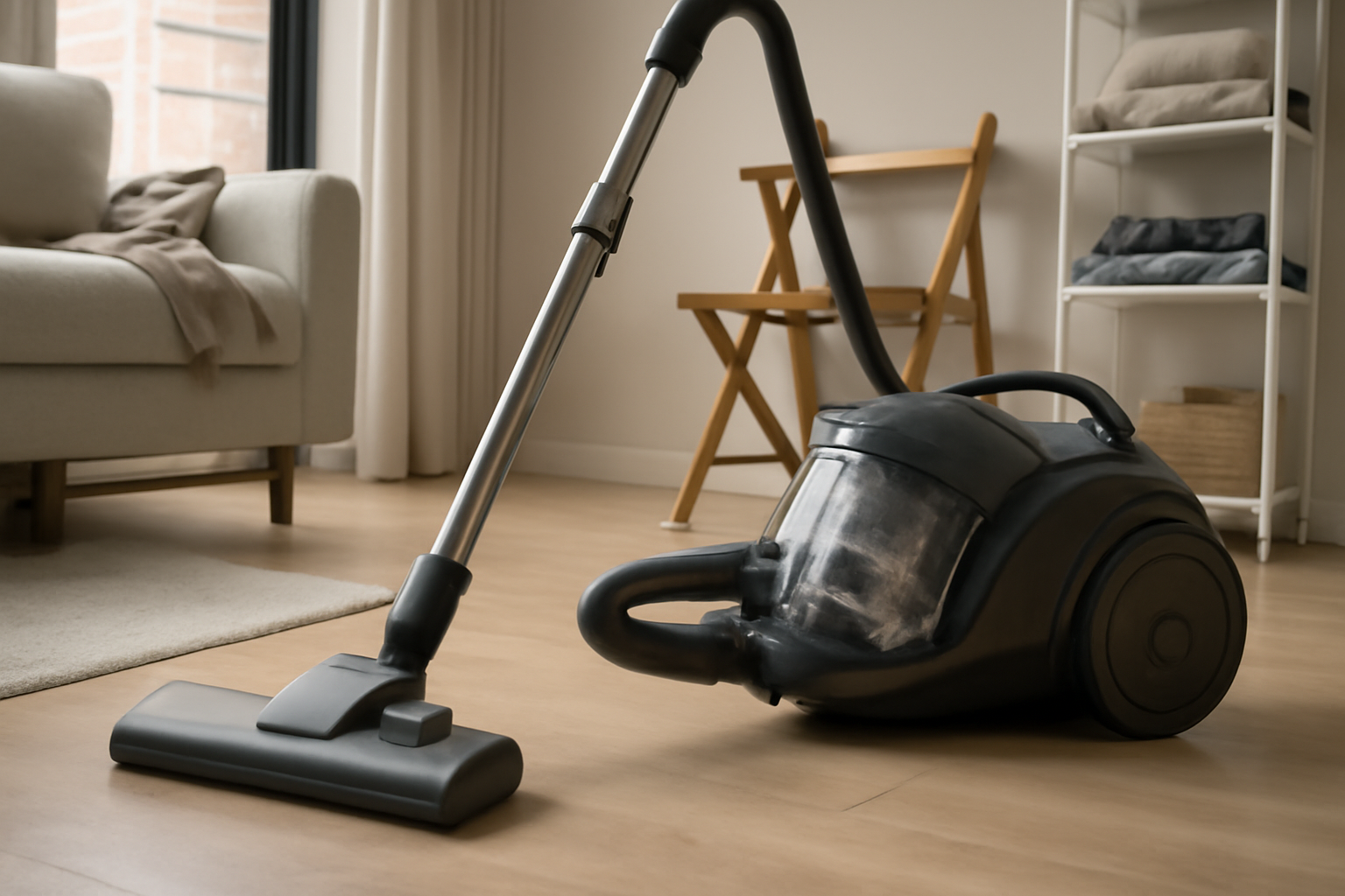 A2 Compact Canister Vacuum Cleaner for Hardwood & Small Spaces – Quiet, Energy-Efficient, Lightweight & Powerful Suction