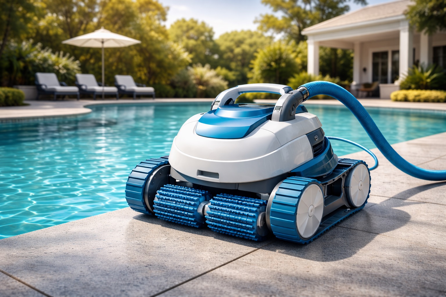 Automatic Robotic Pool Vacuum Cleaner Wall Climbing Smart Pool Cleaning Machine