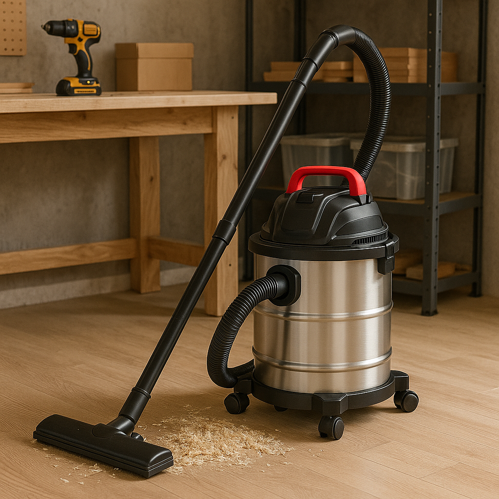 A3 Heavy-Duty Wet Dry Vacuum Cleaner with Stainless Steel Tank – Quiet, High Suction, Multi-Functional