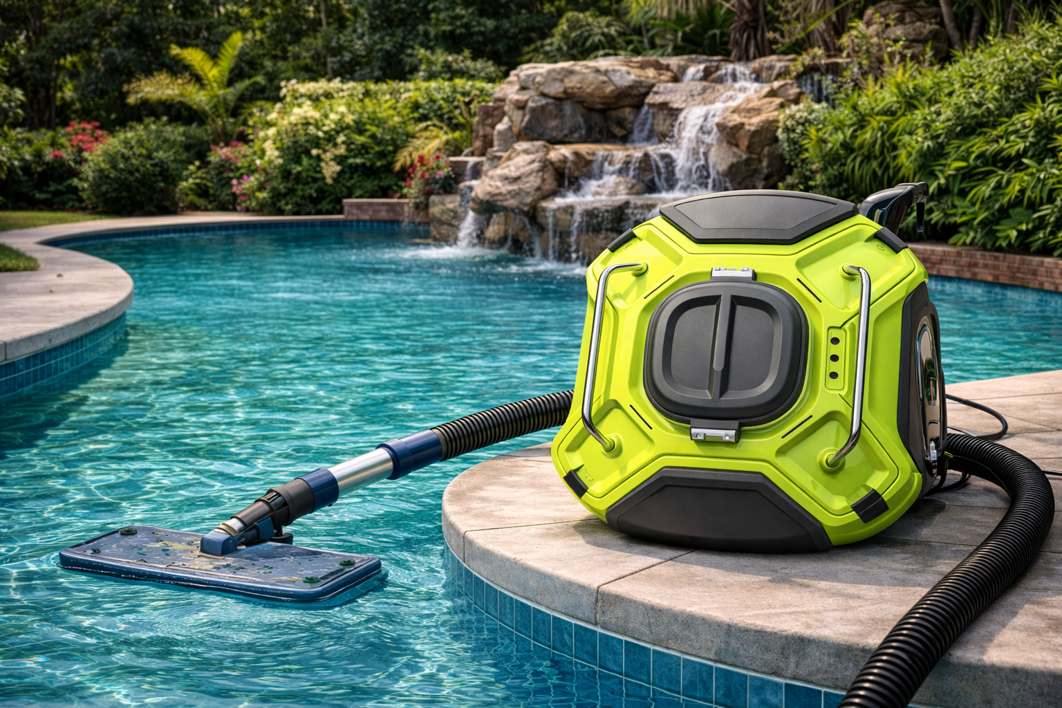 Portable Electric Swimming Pool Vacuum Cleaner with Powerful Suction