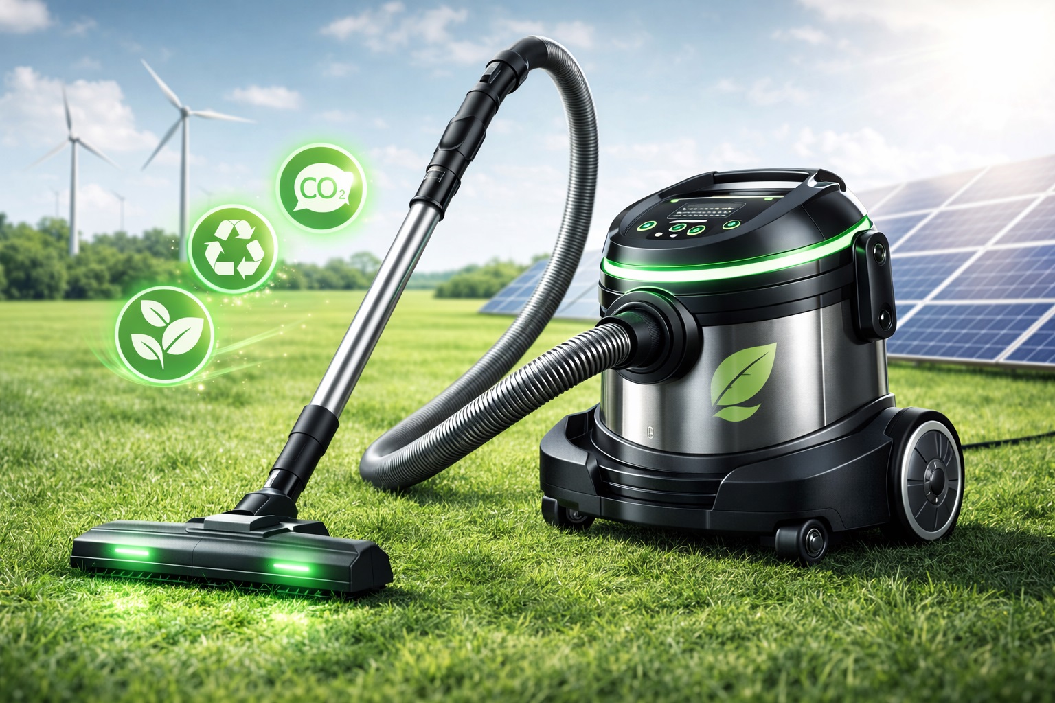 Eco-Friendly Barrel Vacuum Cleaner with Green Technology