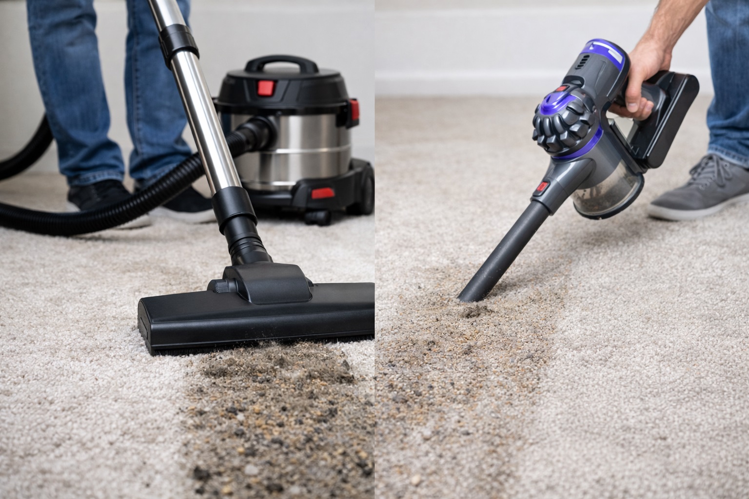 Versatile Barrel Vacuum Cleaner with Handheld Option