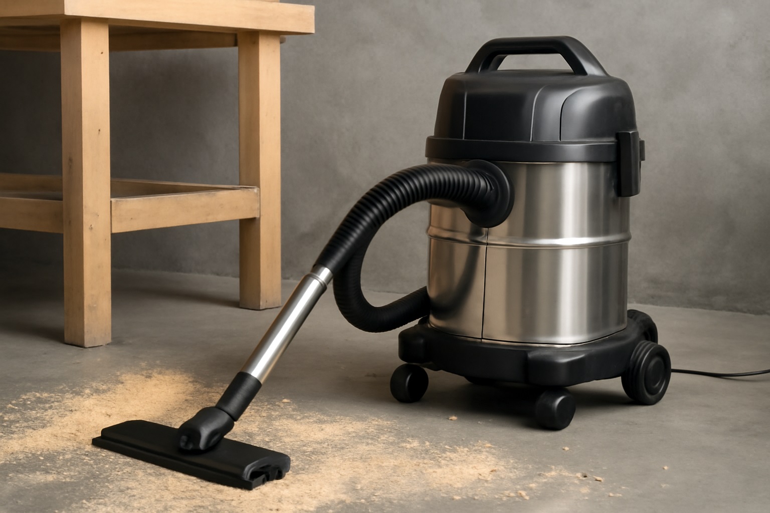 Workshop Wet & Dry Vacuum Cleaner – 25L Industrial Barrel for Sawdust & Debris Cleanup