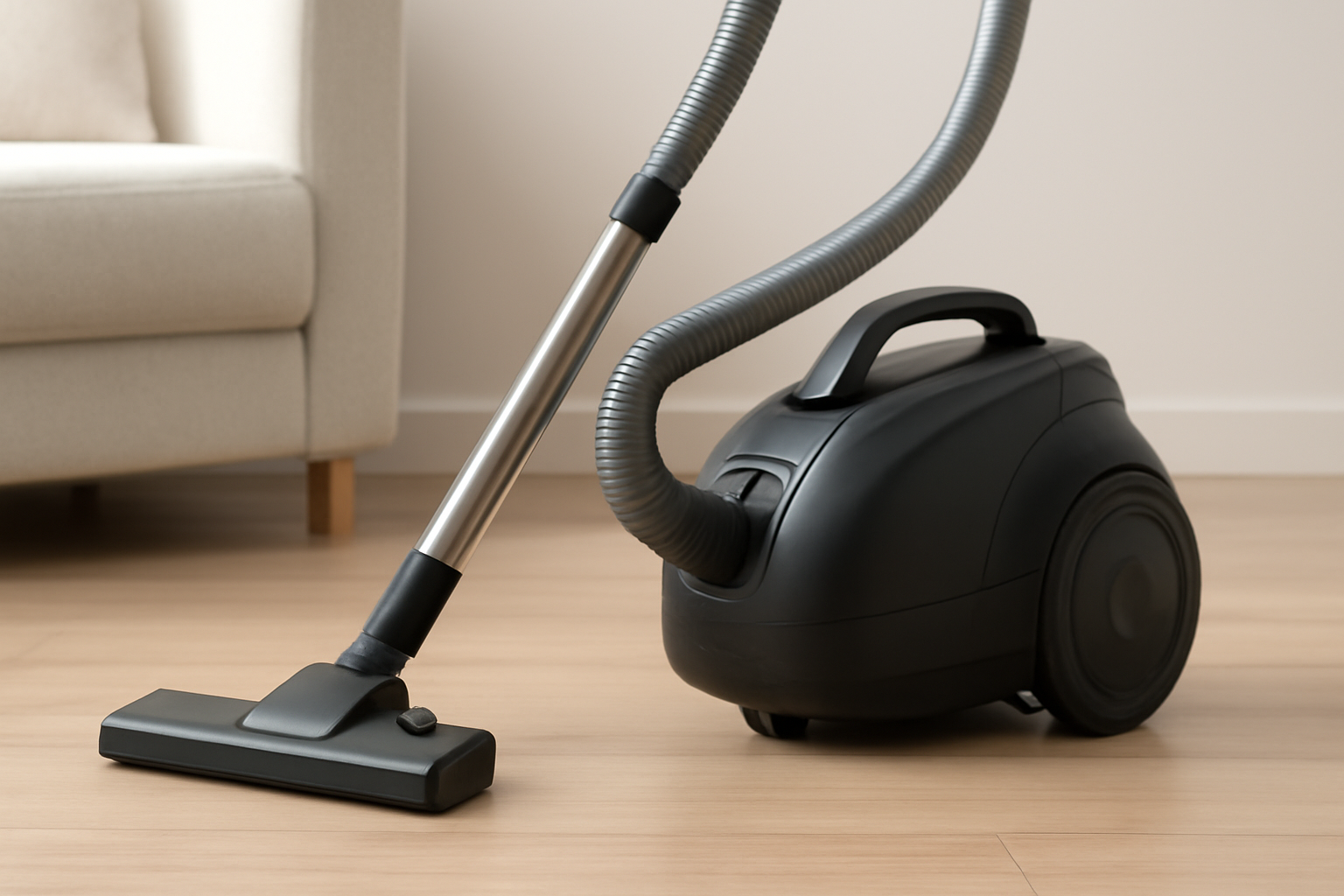 A4 Compact Vacuum Cleaner for Small Spaces, Sleek Canister Vacuum for Apartments