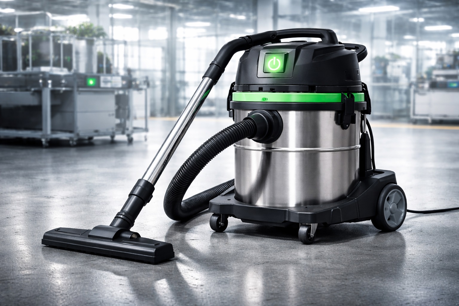 Energy Efficient Industrial Wet Dry Vacuum Cleaner 30L Low Power Commercial Vacuum