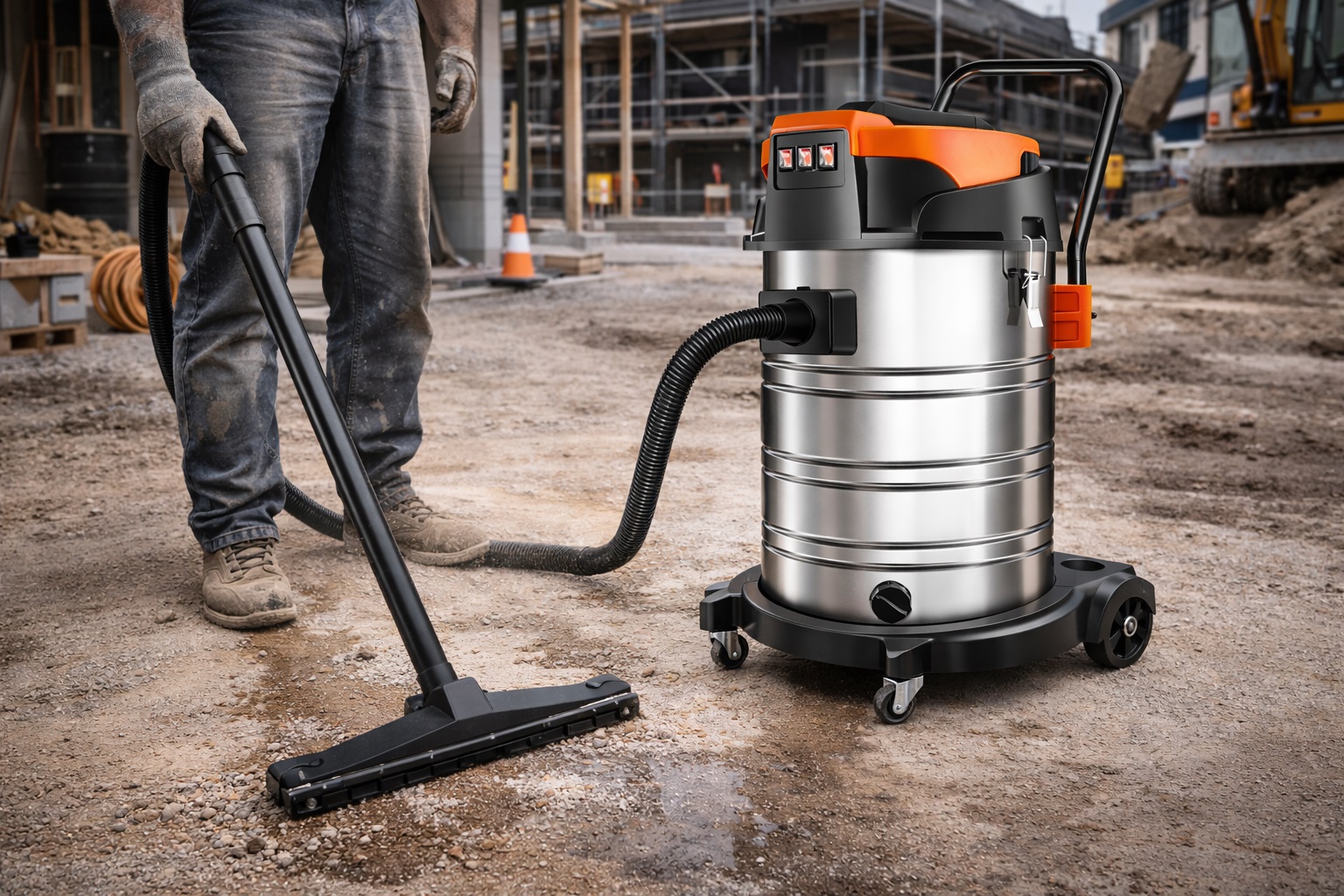 Construction Wet-Dry Vacuum Cleaner