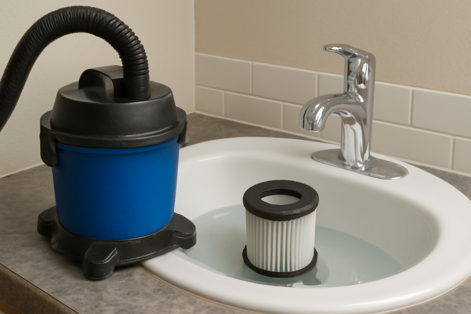 A5 High Suction Wet Dry Barrel Vacuum Cleaner with Pleated Filter