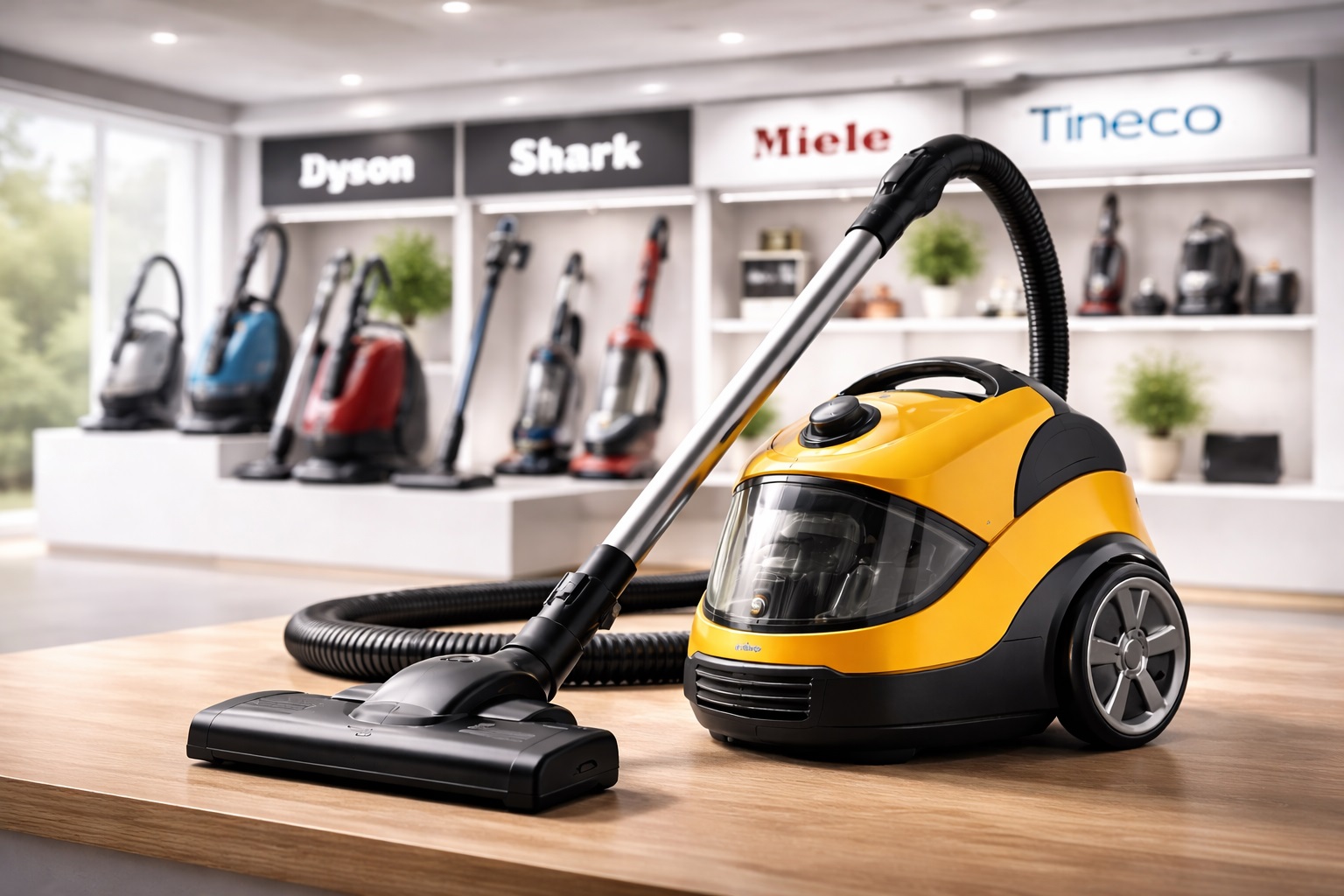 Premium Canister Vacuum Cleaner – Competitive with Dyson, Miele, Shark | 2025 Yellow Model