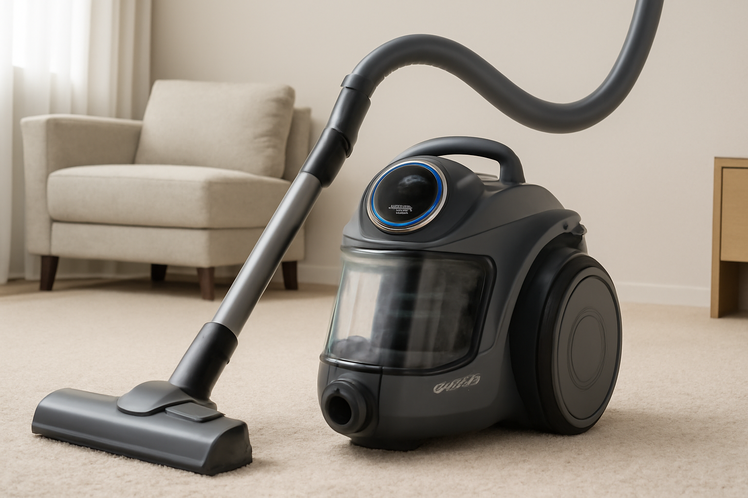 A5 Smart Canister Vacuum Cleaner – High Suction, Digital Display & Cyclone Technology