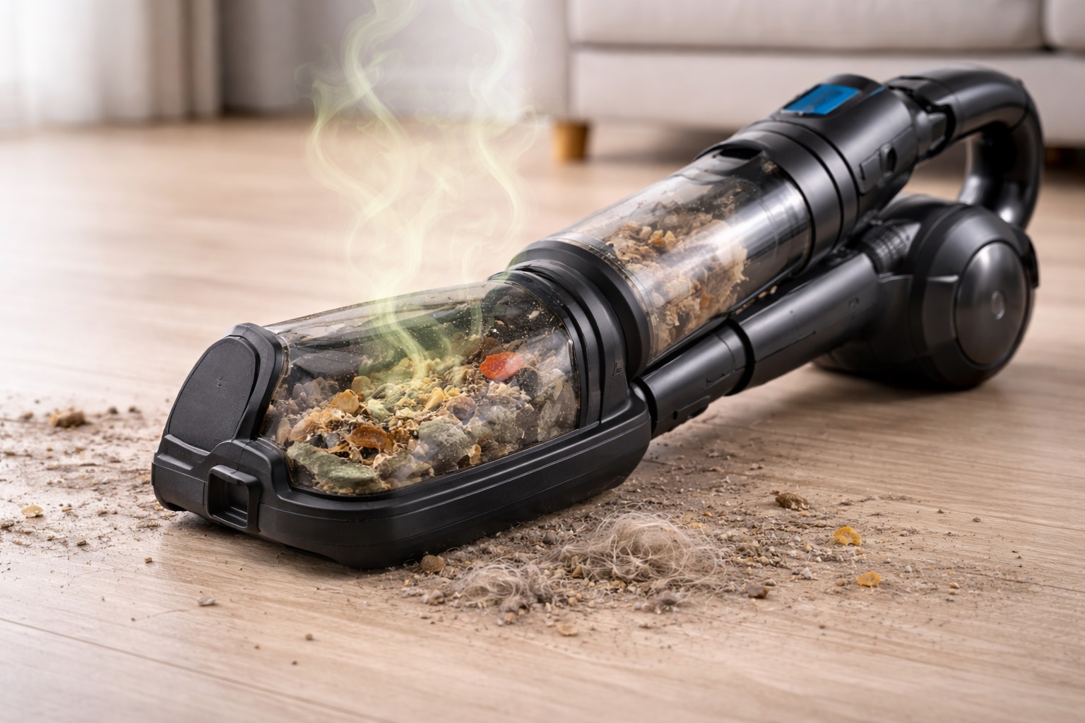 Cordless Stick Vacuum Cleaner with Odor Control and HEPA Filtration System