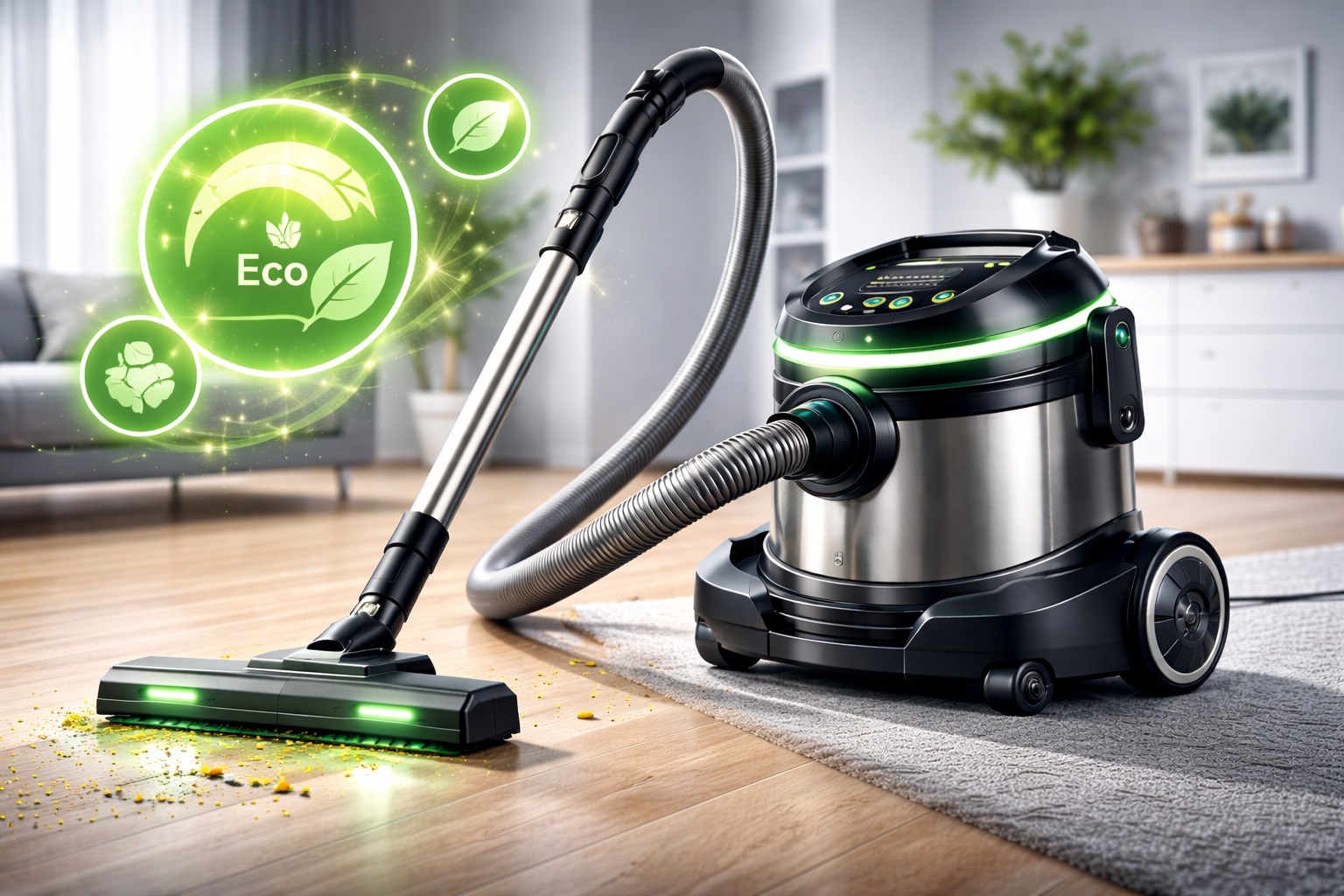 Eco-Friendly Barrel Vacuum Cleaner with Green Technology