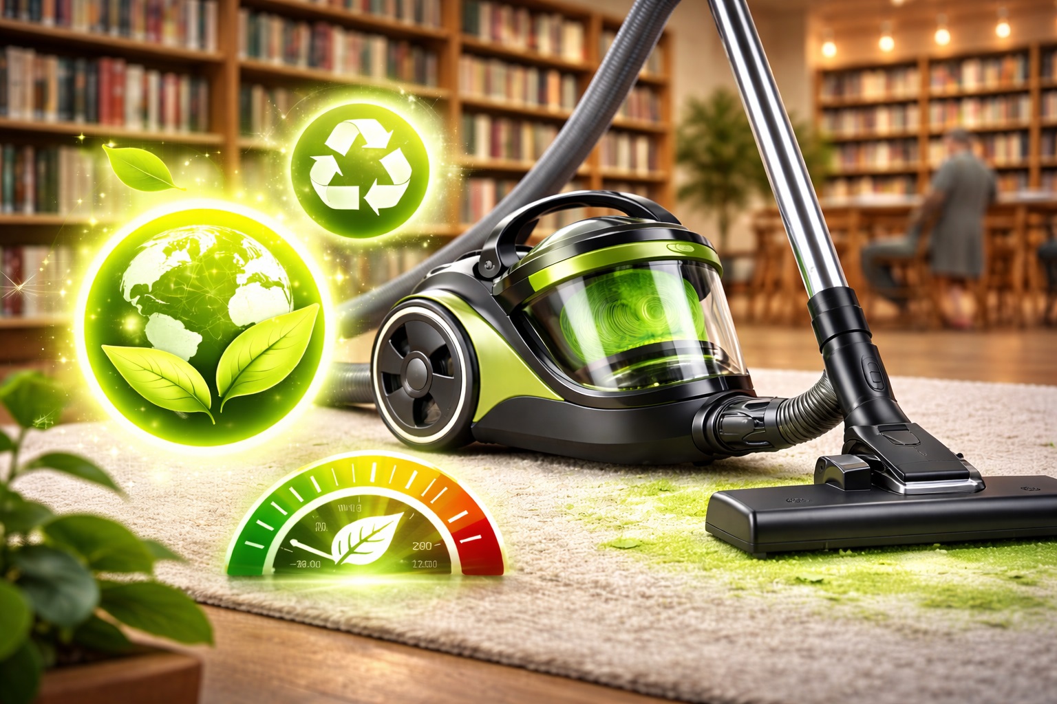 Library-Grade Eco Barrel Vacuum Cleaner with Quiet HEPA Power