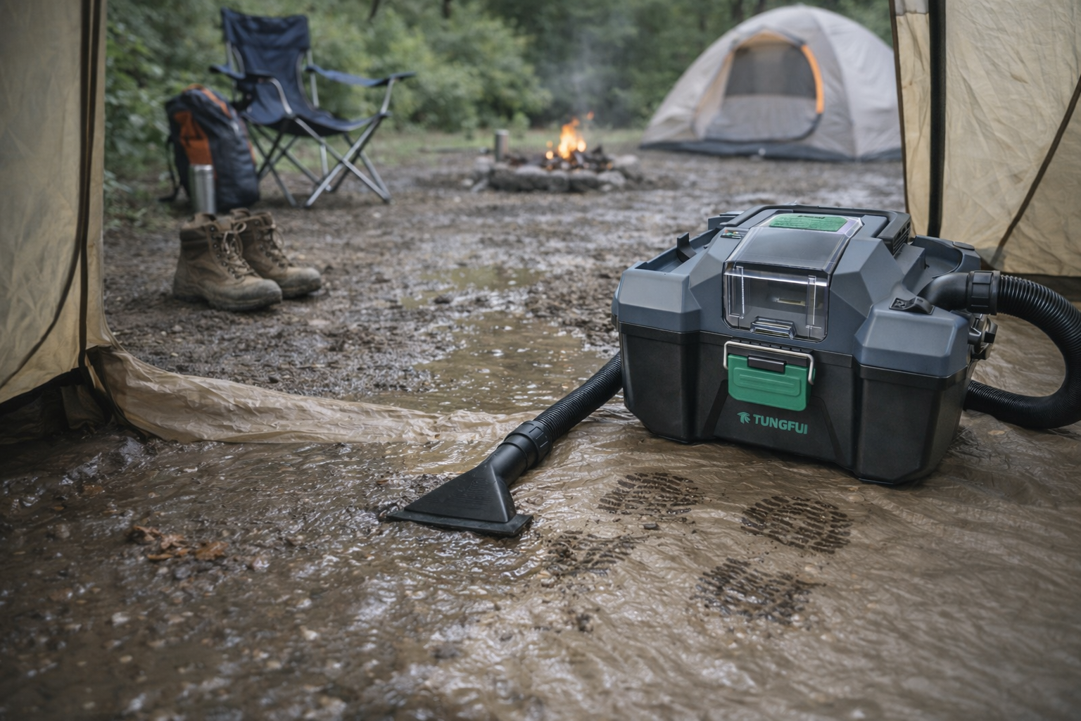 Outdoor Camping Wet and Dry Toolbox Vacuum Cleaner for Mud and Water Cleanup