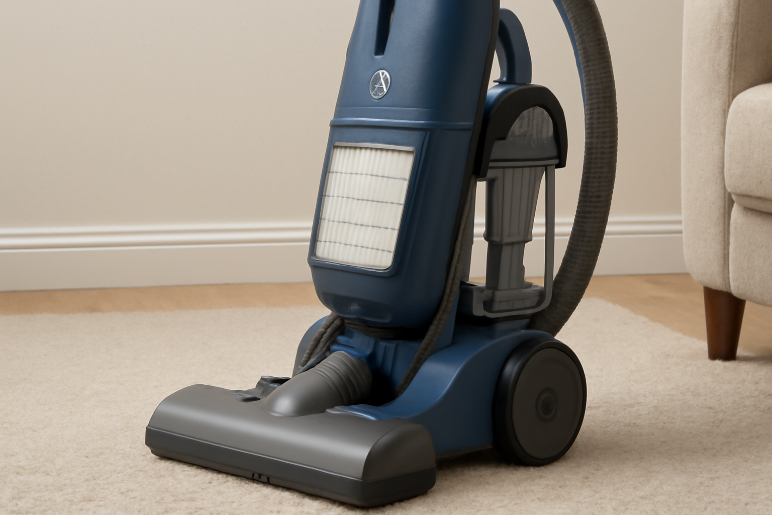 A6 Upright Vacuum Cleaner - Allergy-Friendly, Powerful Suction, and Modern Design