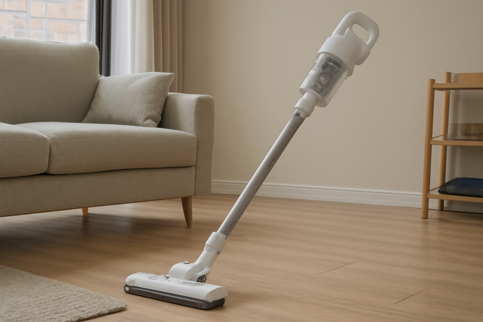 A7 Slim Cordless Stick Vacuum Cleaner – Lightweight, Quiet & Portable for Small Spaces and Hardwood Floors