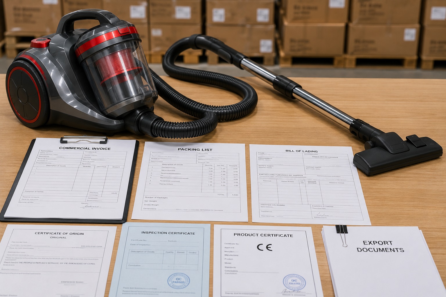 Export Documents Required for Vacuum Cleaner Shipping: A Complete Guide for Distributors and Importers