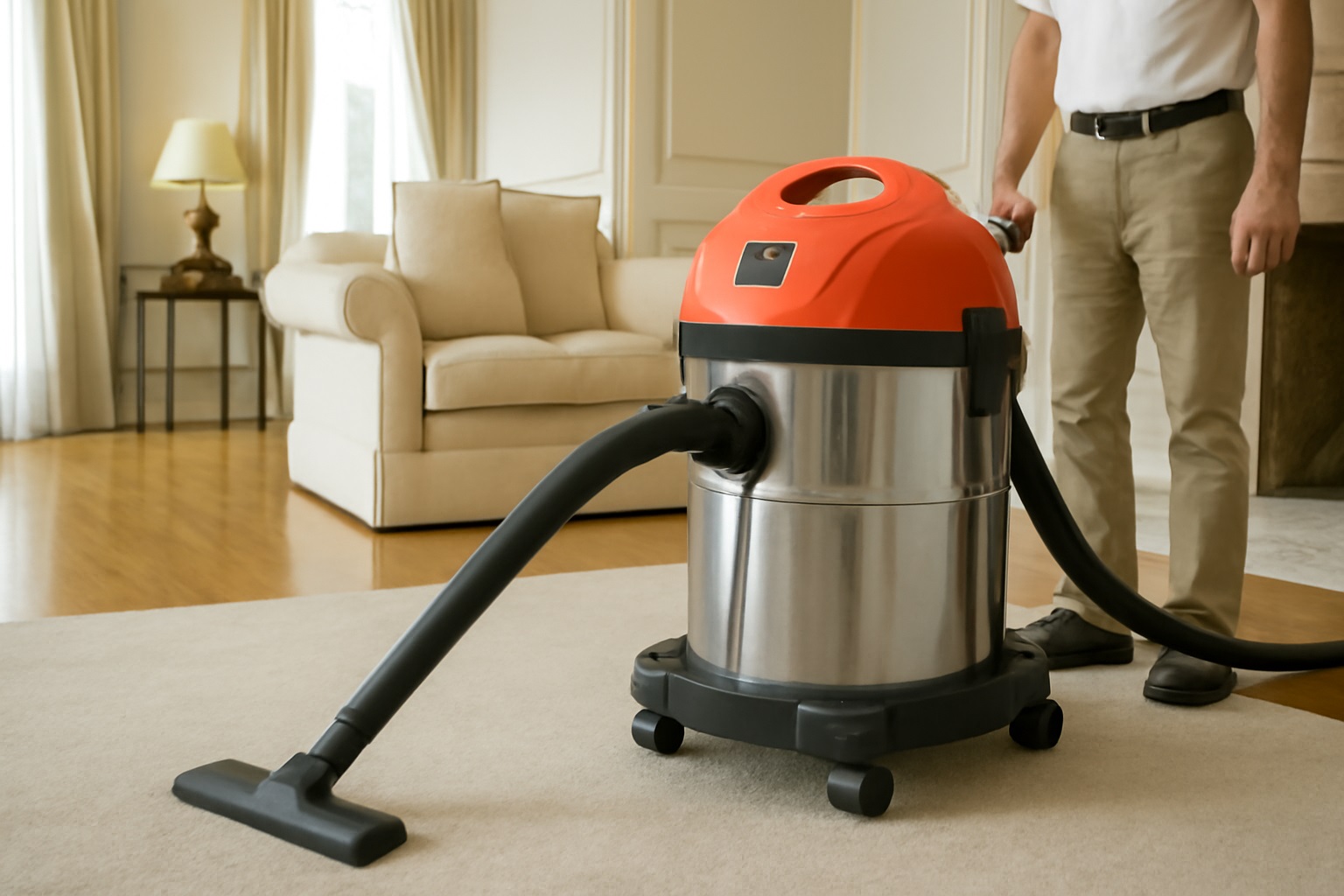 High-Suction Wet & Dry Vacuum Cleaner for Luxury Properties