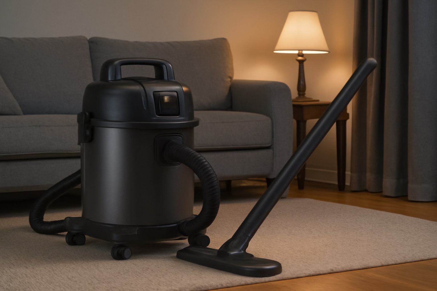 High-Suction Quiet Wet & Dry Vacuum Cleaner for Multi-Surface Use