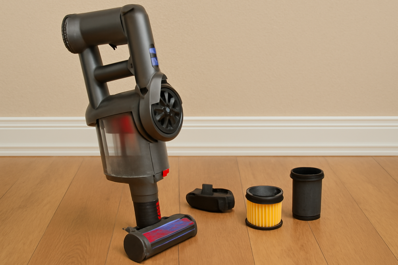A9 Cordless High Suction Vacuum Cleaner with Filter and Battery Pack Maintenance