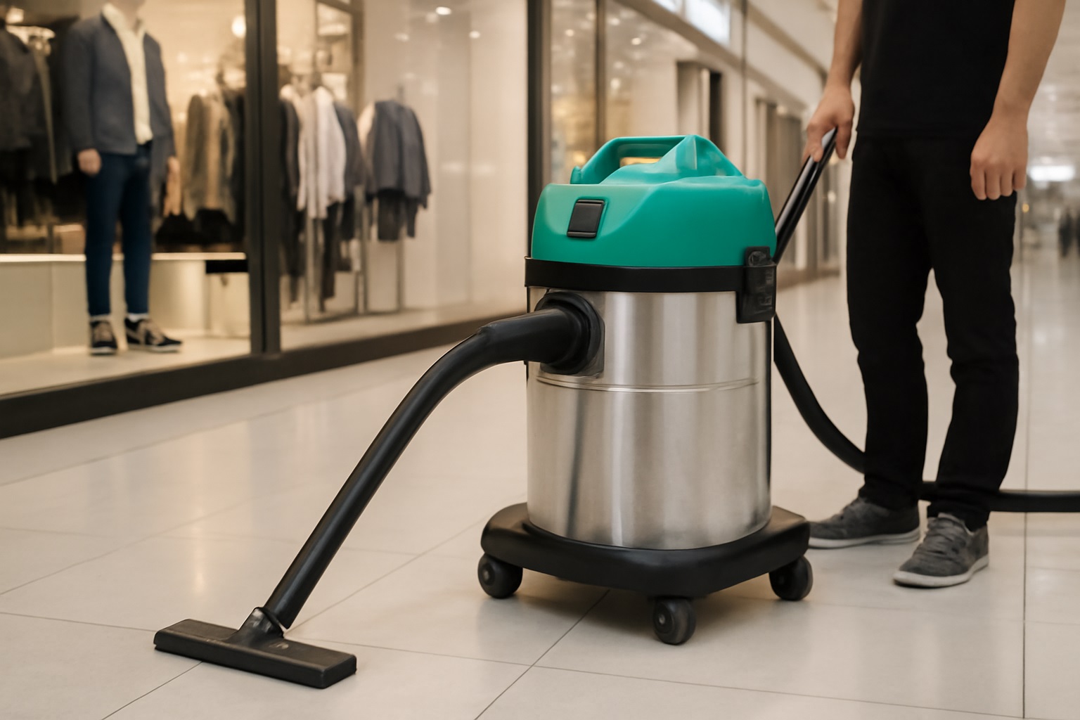 Commercial Wet & Dry Vacuum Cleaner for Retail and Exhibition Halls
