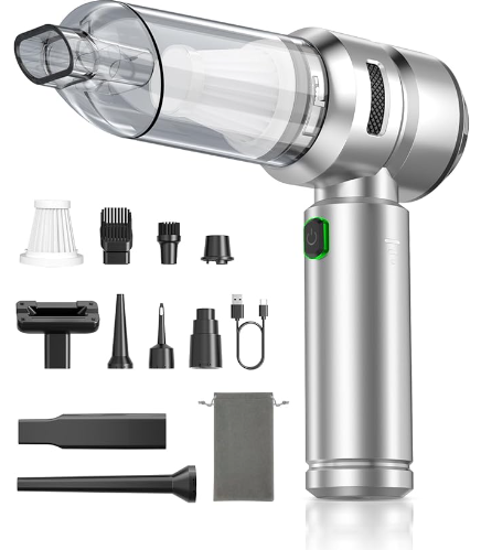LX-CVC-BS120PRO Cordless Car Vacuum Cleaner with 24000Pa Suction, 3 Modes & Multiple Attachments