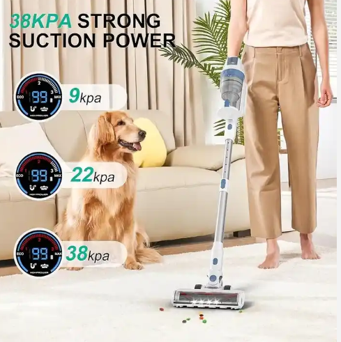 LX-HVC-38KPa Cordless Handheld Vacuum Cleaner with Multiple Modes & Pet Hair Cleaning