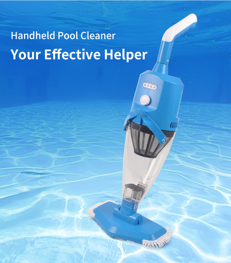 LX-SPHC-P18B Lightweight Blue Handheld Vacuum High Volume & High Efficiency Pool Cleaning Tool & Accessory for Swimming Pools