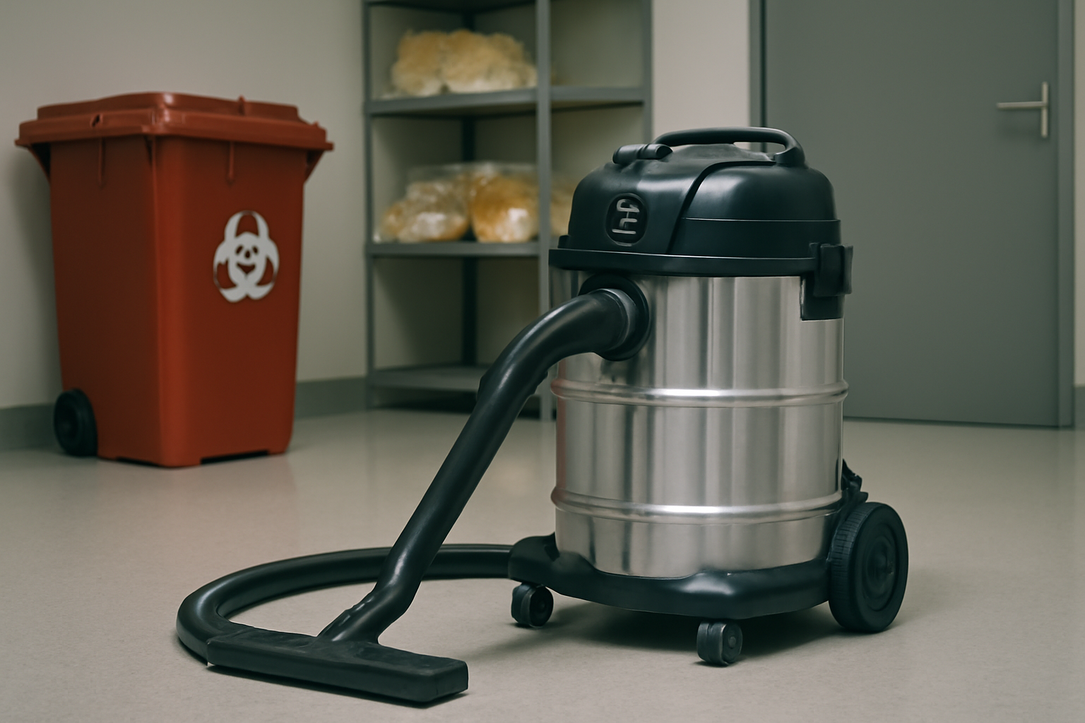 J10 Large-Capacity Stainless Steel Wet & Dry Vacuum for Biohazard & Medical Waste Cleanup