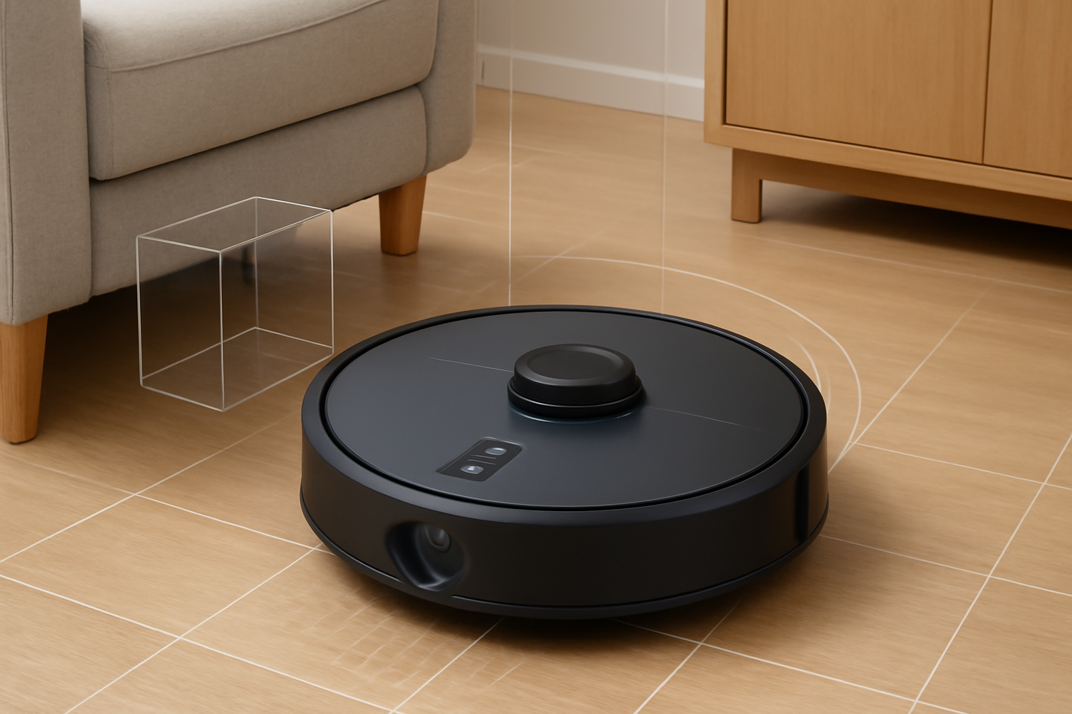 J12 AI Navigation Robot Vacuum Cleaner with Smart Cleaning and Intelligent Floor Mapping