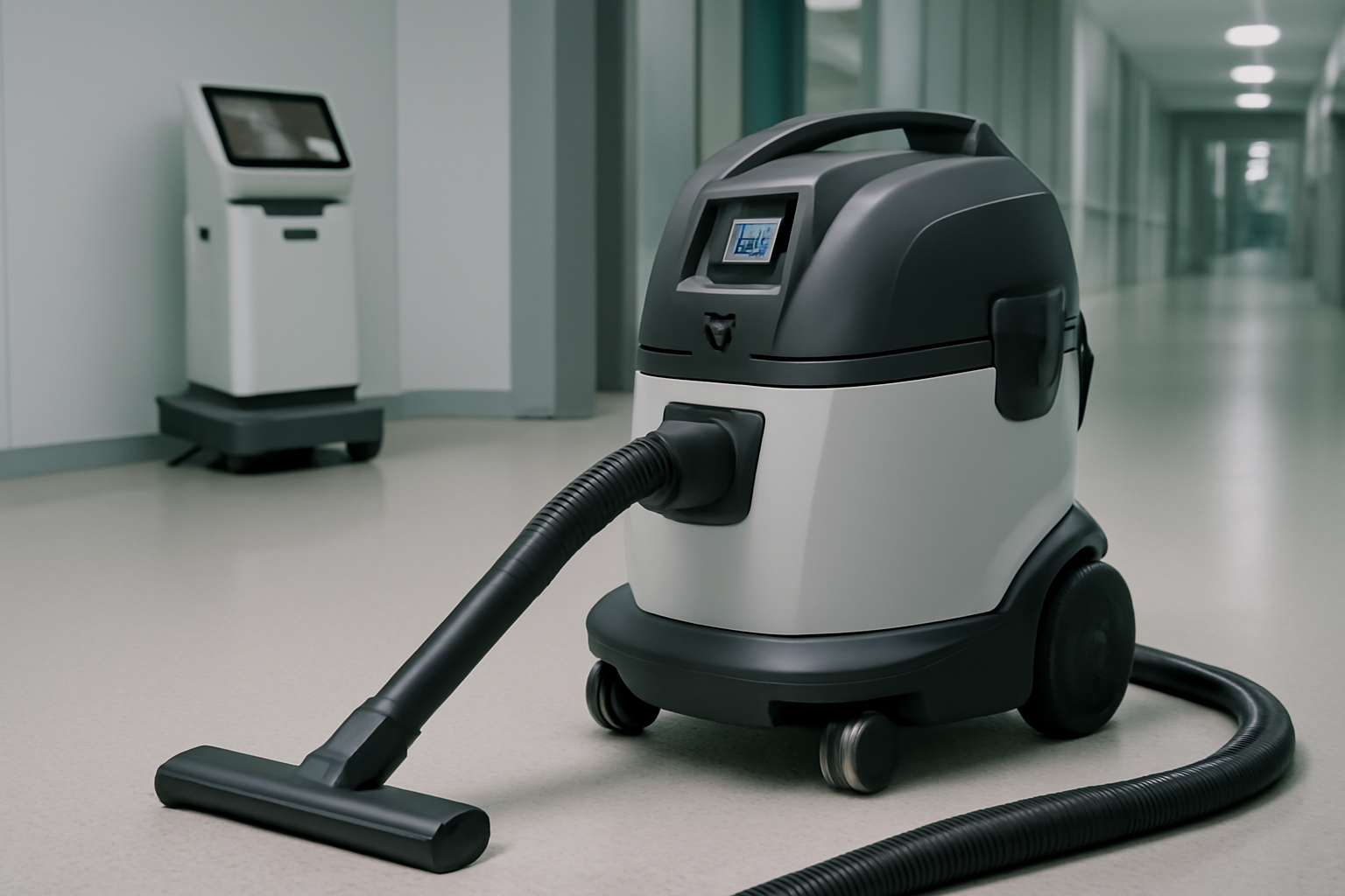 J12 Smart Touch-Control HEPA Wet & Dry Vacuum Cleaner for Hospitals and Labs
