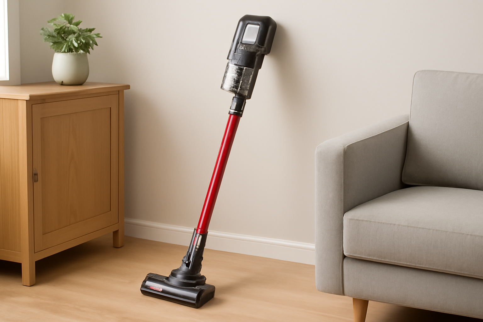 Cordless Stick Vacuum Cleaner – Lightweight Rechargeable Floor & Carpet Cleaning Vacuum with Powerful Suction for Home, Office & Apartment Use J2